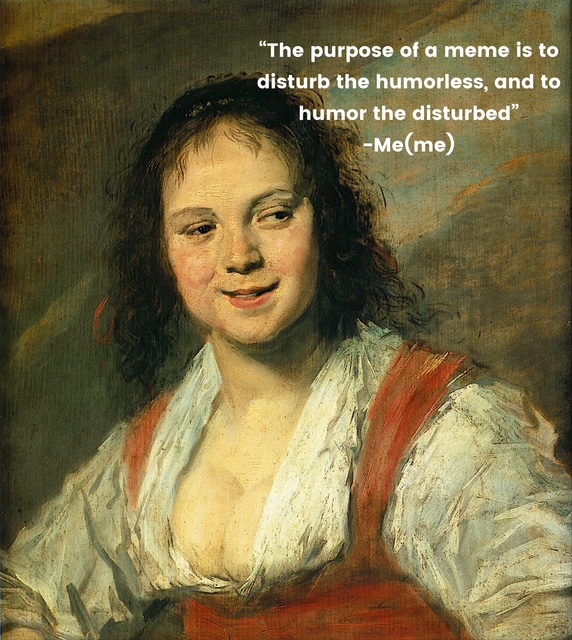 Painting of a woman with messy hair